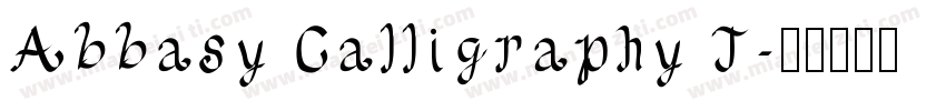 Abbasy Calligraphy T字体转换